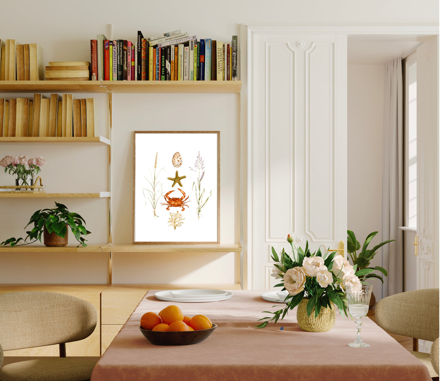 Coastal Aesthetic Watercolour Wall Art Print