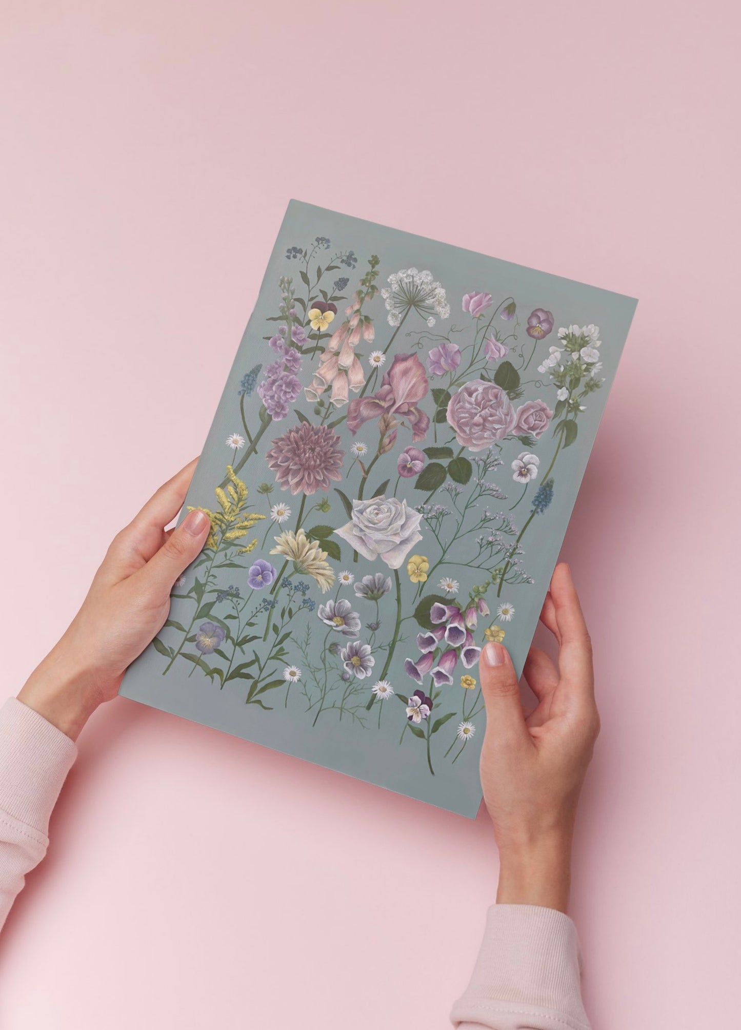 Botanical Spring Flowers Oil Painting Print