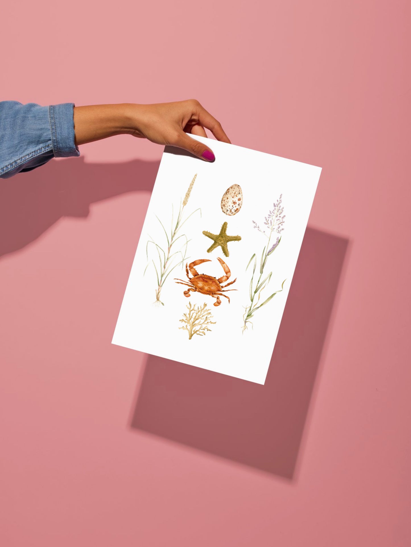 Coastal Aesthetic Watercolour Wall Art Print