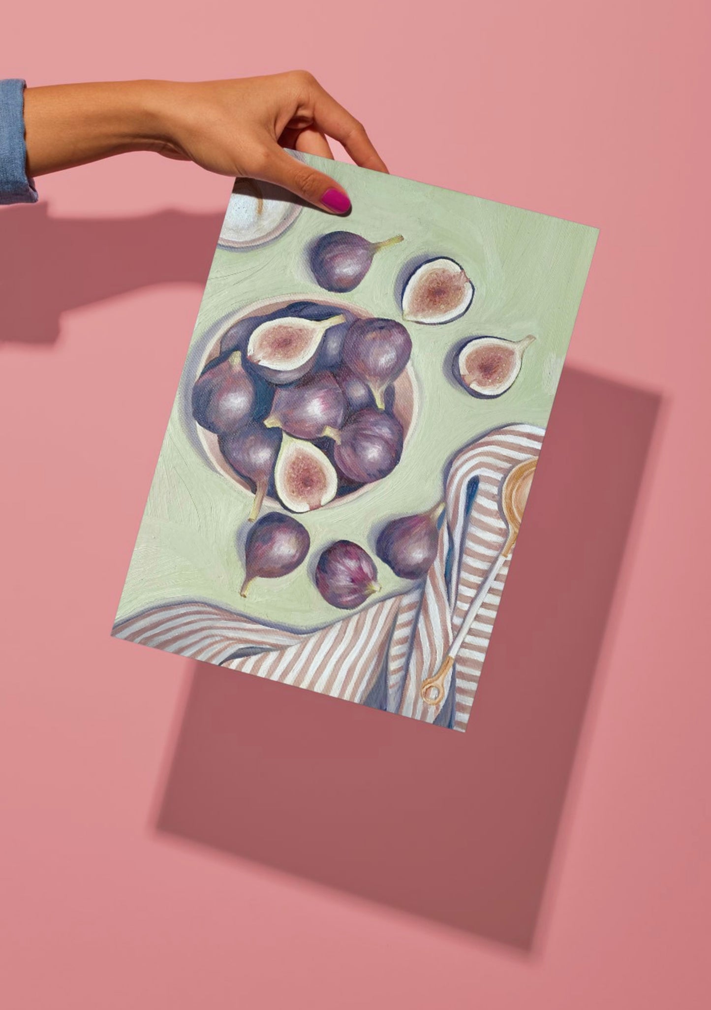 Figs Tablescape Still life Oil Painting Print