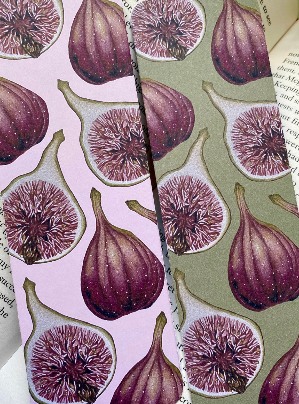 Botanical Figs Watercolour Bookmark