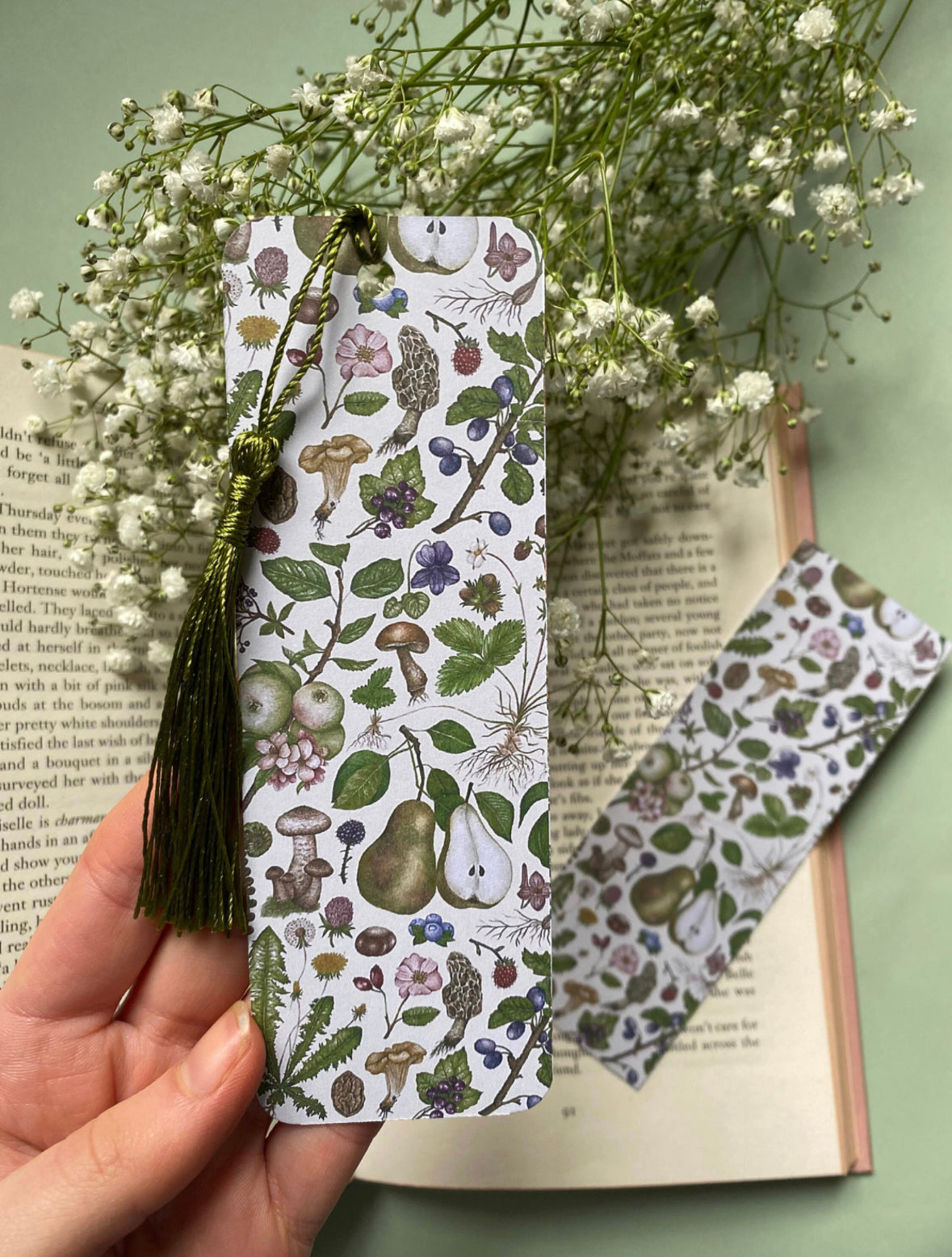Botanical Foraging Watercolour Bookmark
