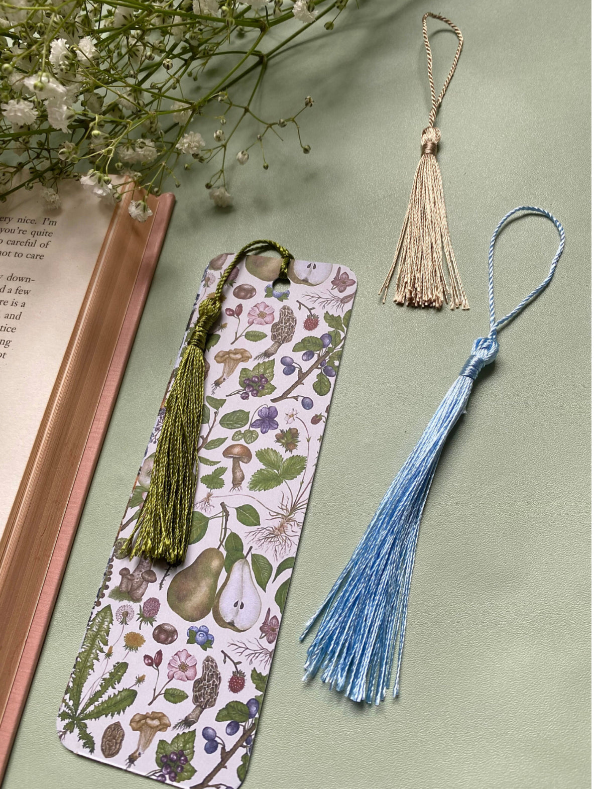 Botanical Foraging Watercolour Bookmark