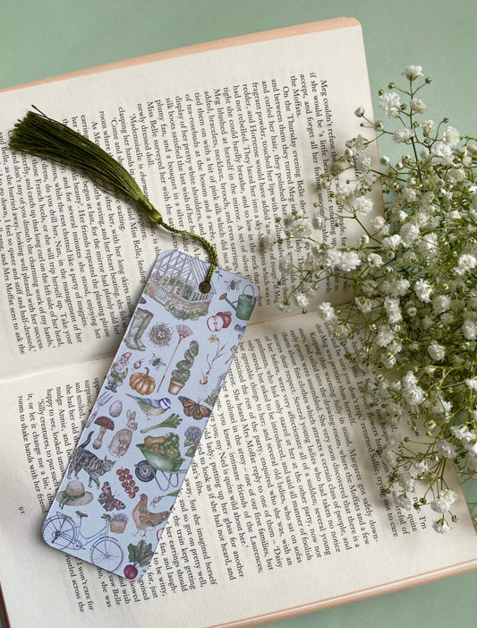 Gardening Watercolour Bookmark