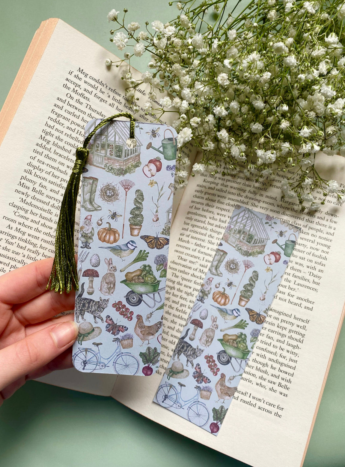 Gardening Watercolour Bookmark