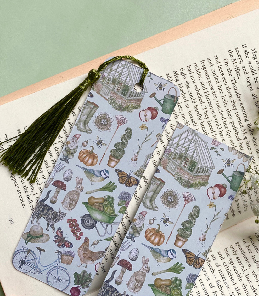 Gardening Watercolour Bookmark