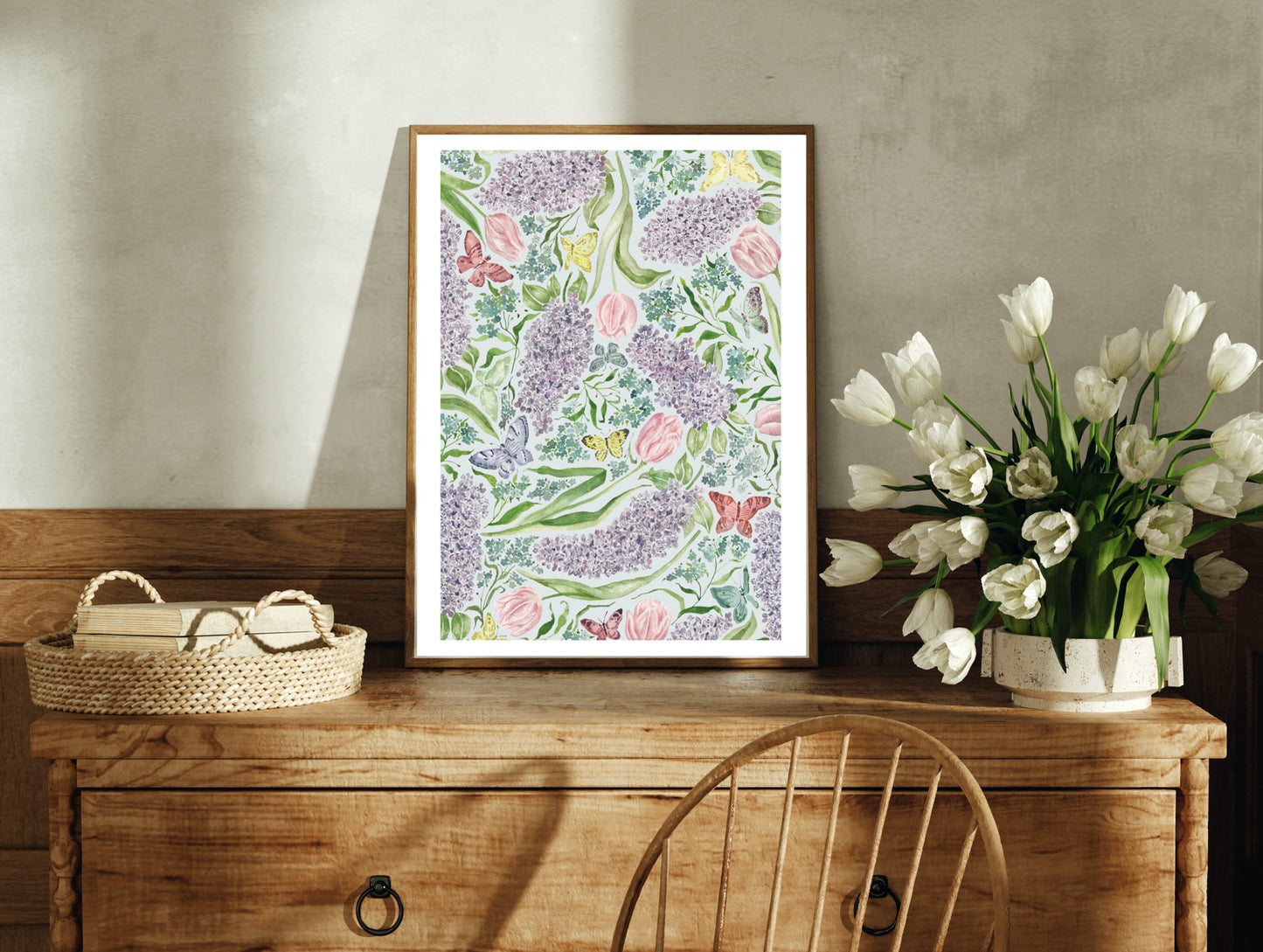 Flowers for Pollinators Watercolour Print