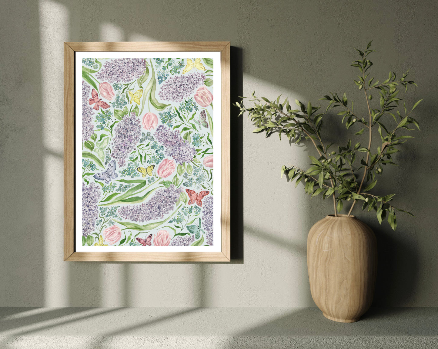 Flowers for Pollinators Watercolour Print