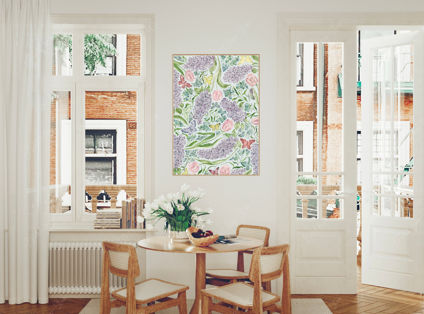 Flowers for Pollinators Watercolour Print