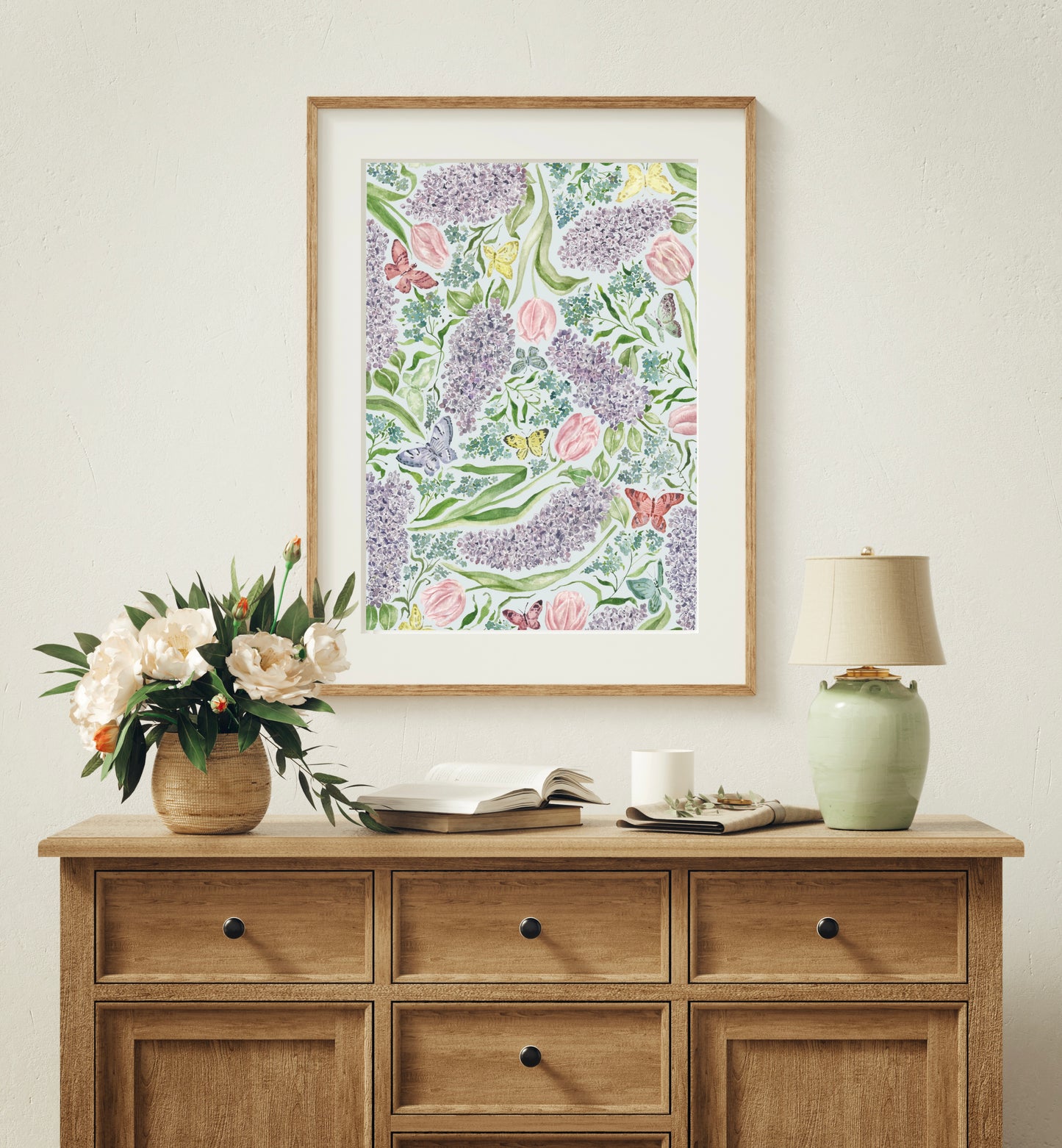 Flowers for Pollinators Watercolour Print